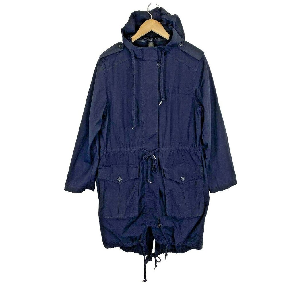 Marc by Marc Jacobs Jacket Anorak Womens Size Medium Black Utility Coat